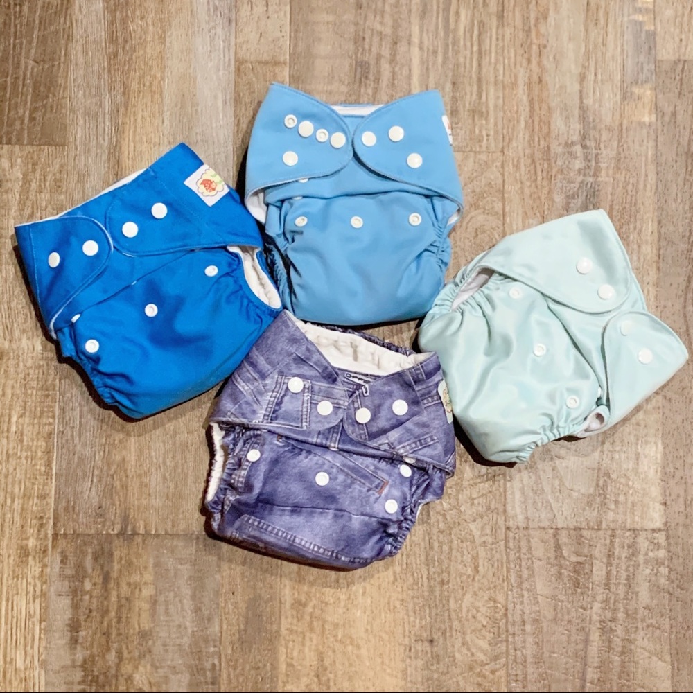Blue Toned Cloth Diapers